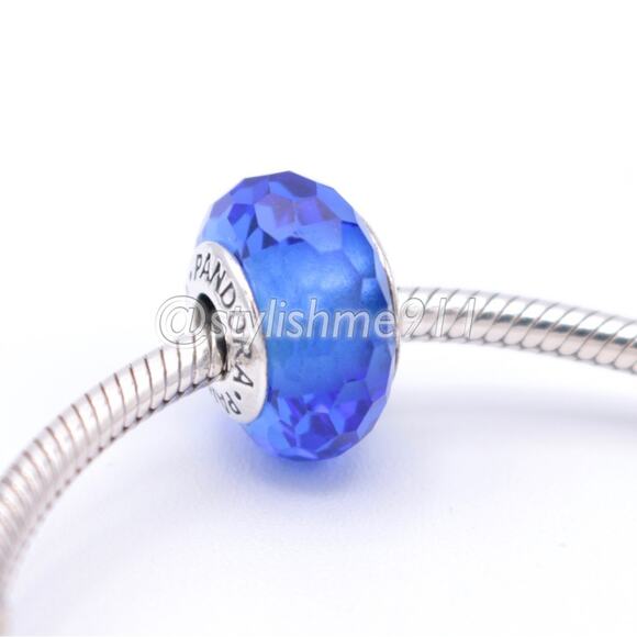 Authentic PANDORA Fascinating Faceted Murano Glass Bead - Picture 4 of 9
